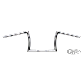 10" Z Bar 1" Chrome Dimpled TBW