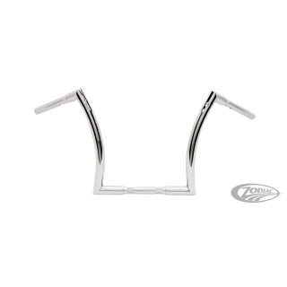 14" Z Bar 1" Chrome Dimpled TBW