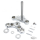 Triple tree set 39mm FXD91-05 chrome