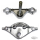 Triple tree set 41mm FLH/T84-08 chrome