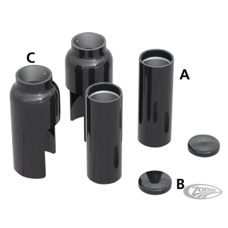 Fork Cover Kit 6PC Black FXSB13-17