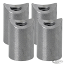 1" Coped Bungs 3/8-16" Thread 4Pck