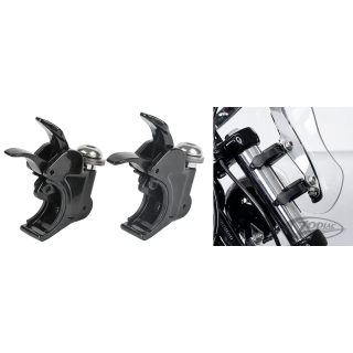 39mm Fork Clamps Black for 1/4 Fairing