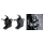 41mm Fork Clamps Black for 1/4 Fairing