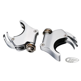 49mm Fork Clamps Chrome for 1/4 Fairing