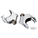 49mm Fork Clamps Chrome for 1/4 Fairing