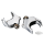 49mm Fork Clamps Chrome for 1/4 Fairing
