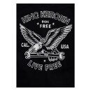 King Kerosin Ride Free Workwear Denim shirt black wash