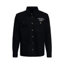 King Kerosin Ride Free Workwear Denim shirt black wash