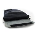 Longride, small Heritage waxed duffle/tank bag. Black