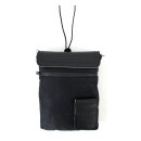 Longride, small Heritage waxed duffle/tank bag. Black