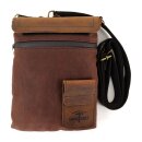 Longride, small Heritage waxed duffle/tank bag. Brown/Ranger