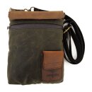 Longride, small Heritage waxed duffle/tank bag. Khaki/Ranger