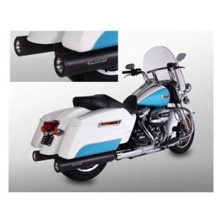 *2 WEEKS EXTRA TRANSIT TIME* Miller, Airlington 114" slip-on mufflers. Euro 4. Black