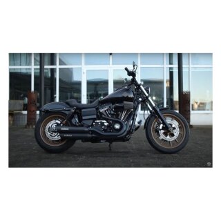 *2 WEEKS EXTRA TRANSIT TIME* Miller, Dakota slip-on mufflers. Euro 3. Matte black