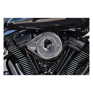 S&S, Stealth Teardrop cover. Lava Chrome