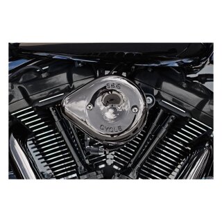 S&S, Stealth Mini Teardrop cover. Lava Chrome