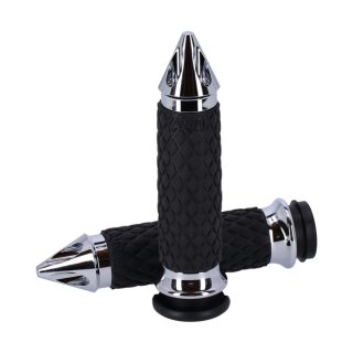 Avon grip set, Diamond Contour Air SS. Spiked. Chrome