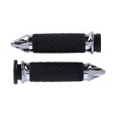 Avon grip set, Diamond Contour Air SS. Spiked. Chrome