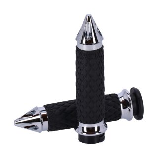 Avon grip set, Diamond Contour Air SS. Spiked. Chrome