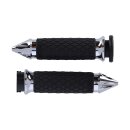 Avon grip set, Diamond Contour Air SS. Spiked. Chrome