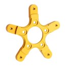 Arlen Ness, Touring brake rotor adapter. Ness wheels. Gold
