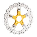 Arlen Ness, Touring brake rotor adapter. Ness wheels. Gold