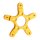 Arlen Ness, Touring brake rotor adapter. Ness wheels. Gold