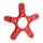 Arlen Ness, Touring brake rotor adapter. Ness wheels. Red