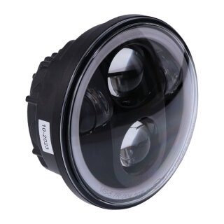 Bright, 5.75 inch LED headlamp unit. Black