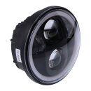 Bright, 5.75 inch LED headlamp unit. Black