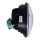 Bright, 5.75 inch LED headlamp unit. Black
