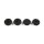 Kodlin, solid riser bushing set. Black