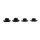 Kodlin, solid riser bushing set. Black