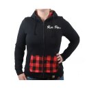 Rusty Pistons Turner female zip hoodie black/red