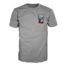 Down-n-Out Freedom Rider t-shirt american flag grey