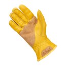 Biltwell Work 2.0 Motorrad Leder Handschuhe gold gelb