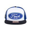 King Kerosin Fuck cap white/blue