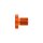 Daytona, mirror hole plug. Orange. LHT