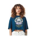 Von Dutch Crop top t-shirt loose blue women