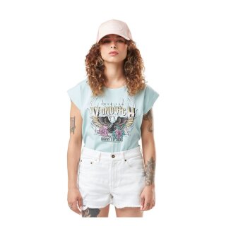 Von Dutch Printed t-shirt light blue women