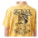 Von Dutch Print chest t-shirt yellow