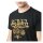 Von Dutch Acid wash t-shirt black/yellow