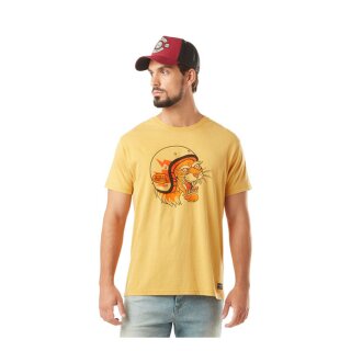 Von Dutch Printed t-shirt lion yellow