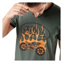 Von Dutch Fire t-shirt grey/orange