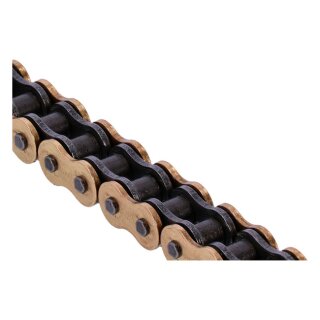 Tsubaki, 530 QR2 X-ring chain. Gold. 108 links