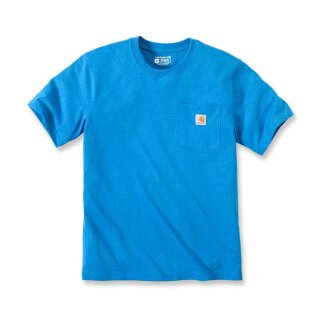 Carhartt K87 Pocket S/S t-shirt marine blue heather