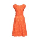Queen of Kerosin AOP Swing dress orange