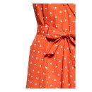 Queen of Kerosin AOP Swing dress orange