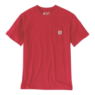 Carhartt K87 Pocket S/S t-shirt fire red heather
